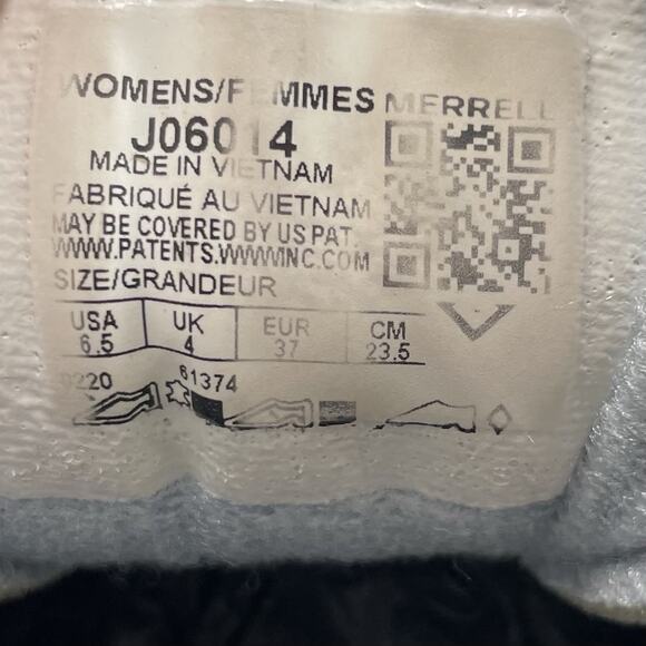 Merrell Moab Ventilator Low Hiking Boots Womens Size 6.5 Gray Suede Vibram - Picture 8 of 10